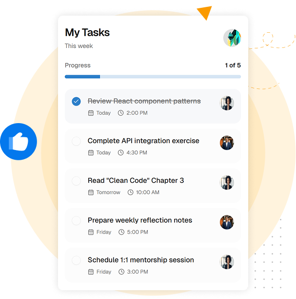 Employee development journeys and structured learning paths illustration