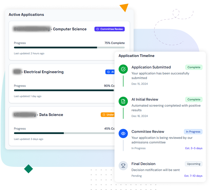 University CRM streamlining applications with AI scoring, reviewer workflows, and document handling