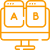 Arrows icon representing A/B testing