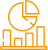 Analytics data chart icon