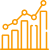 Bar chart icon representing real-time reporting