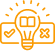 Lightbulb icon representing ideas