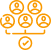 Direct professional connections icon