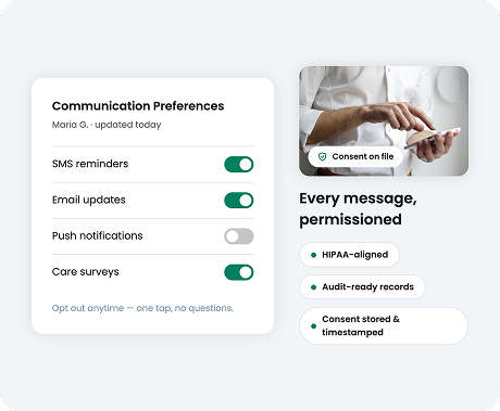 Respect patient privacy and communication choices