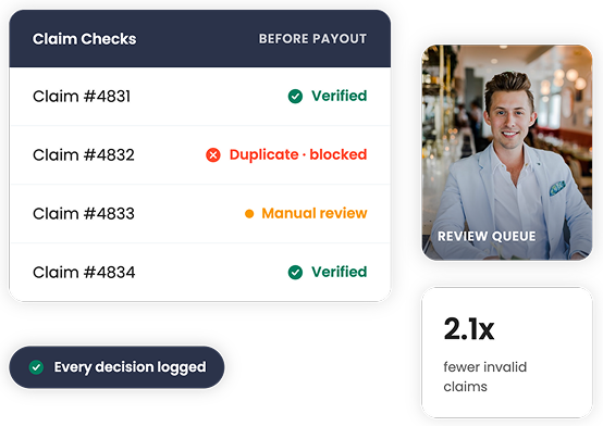 Protect reward and incentive budgets from invalid claims