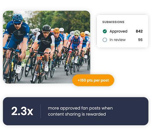 Turn matchday fan content into shareable team moments
