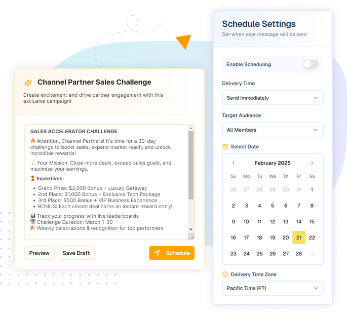Dashboard showcasing smart configurations features such as personalized rewards, dynamic allocation, and predictive analytics