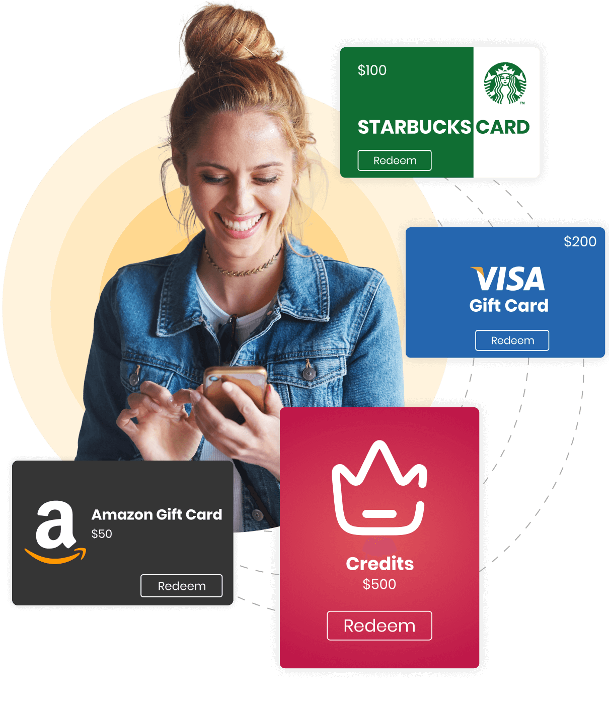 Screenshots showcasing gamification tools like leaderboards, challenges and VIP rewards
