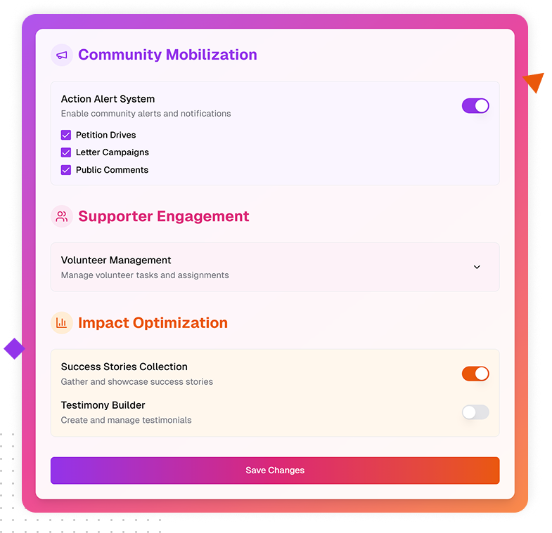 Infographic showcasing AI-driven insights, dynamic segmentation, adaptive rewards, and automated workflows