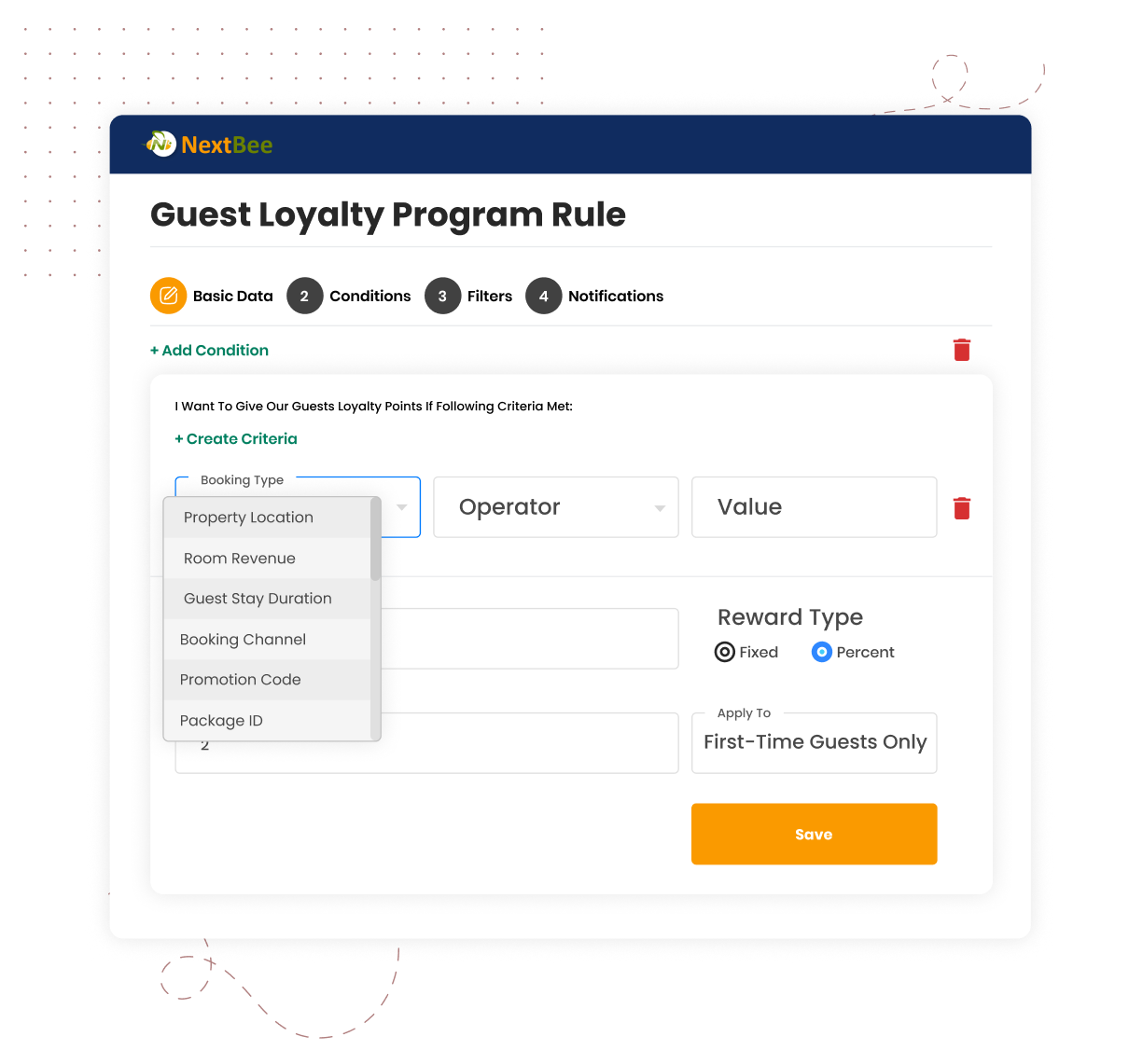Diagram illustrating how AI-driven smart configurations dynamically tailor the guest app experience