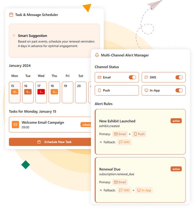 Agentic AI and copilots platform with workflow automation, messaging, and predictive suggestions