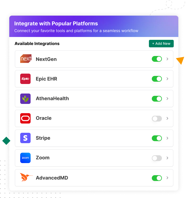 Illustration showcasing seamless integration of healthcare referral program with various systems