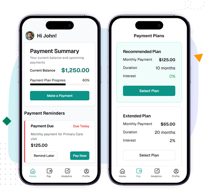Illustration showcasing advanced analytics features for healthcare referral programs